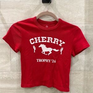 Cherry LA baby tee size XS
